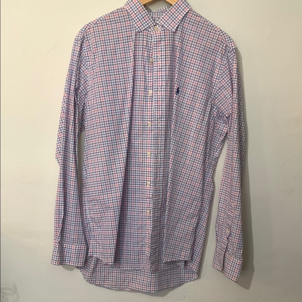 Ralph Lauren Men's Blue Checkered Shirt